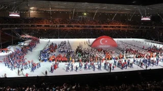  Akdeniz Oyunlar�'nda m�cadele eden milli sporcular, 384'� alt�n, 269'u g�m�� ve 314'� bronz olmak �zere 967 madalya kazand�