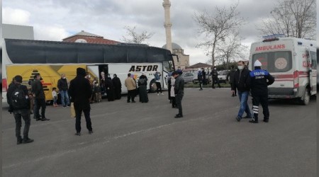 Aksaray'da yolcu otobsnde korona alarm
