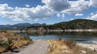 Ankara'da barajlar�n g�ncel durumu dron ile g�r�nt�lendi