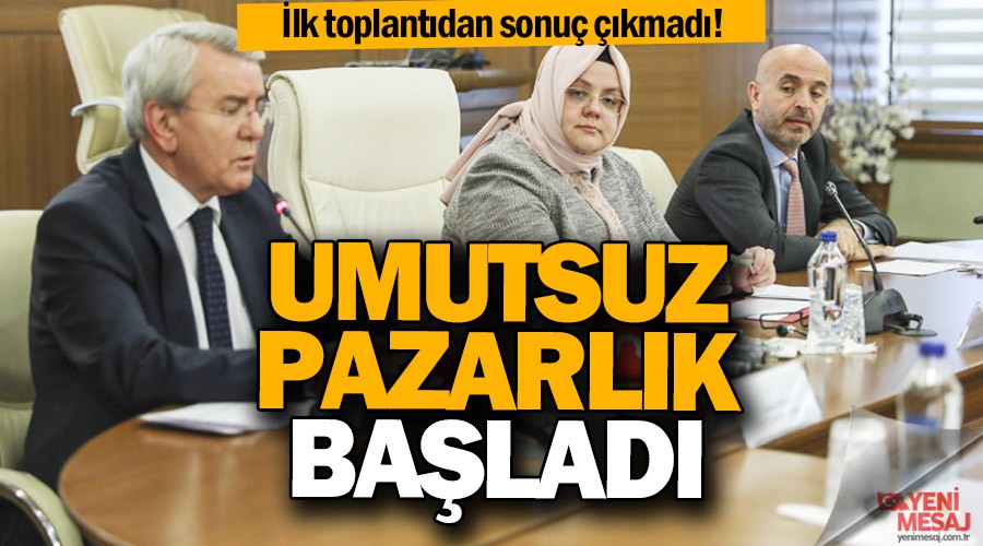Asgari ücrette pazarlık başladı