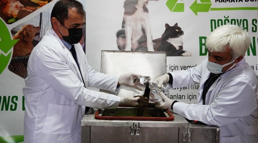 Atakum'da günde 1,5 ton atık, mama ve gübreye dönüşecek