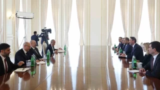 Bakan Bayraktar, Aliyev tarafndan kabul edildi