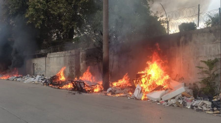 Bursa'da hurdacılar sitesinde yangın paniği