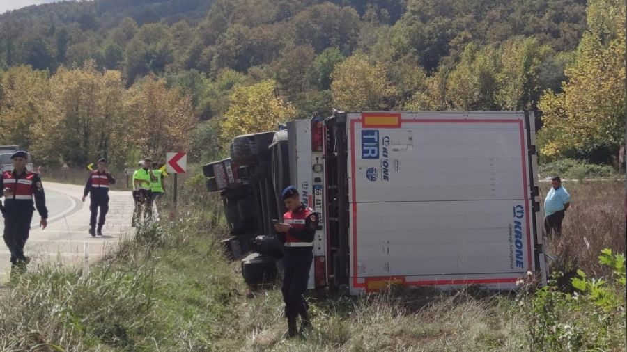 Bursa'da tr devrildi
