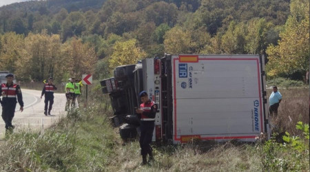 Bursa'da tr devrildi