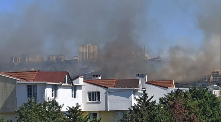 Bykekmece'de korkutan yangn