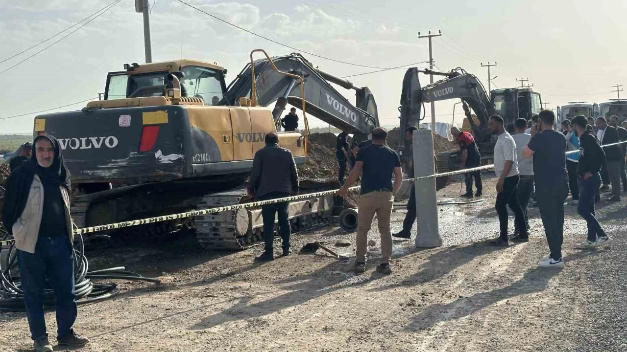 Ceylanpınar'da 4 işçi göçük altında kaldı