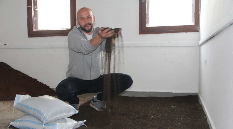 Cezaevinde solucan gübresi yetiştiriyor