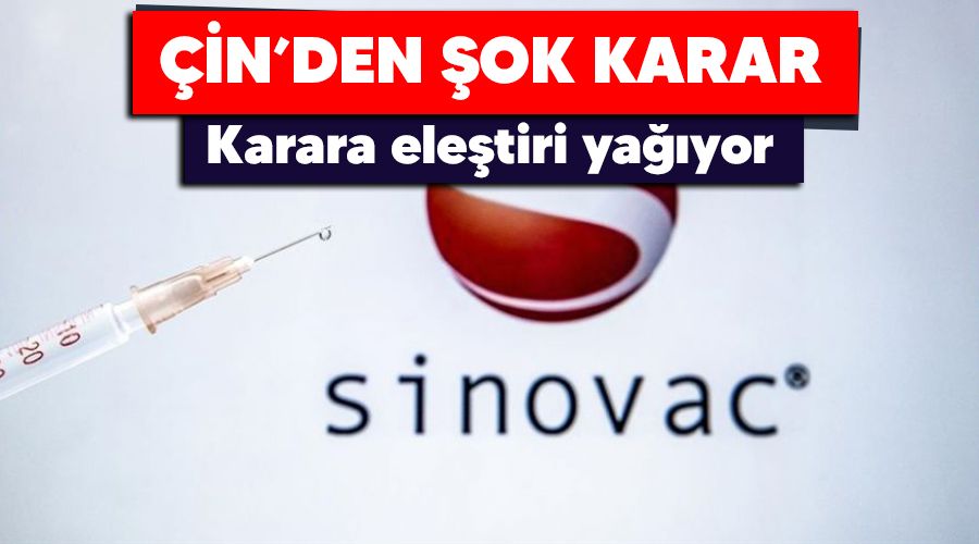 Çin'den şok karar