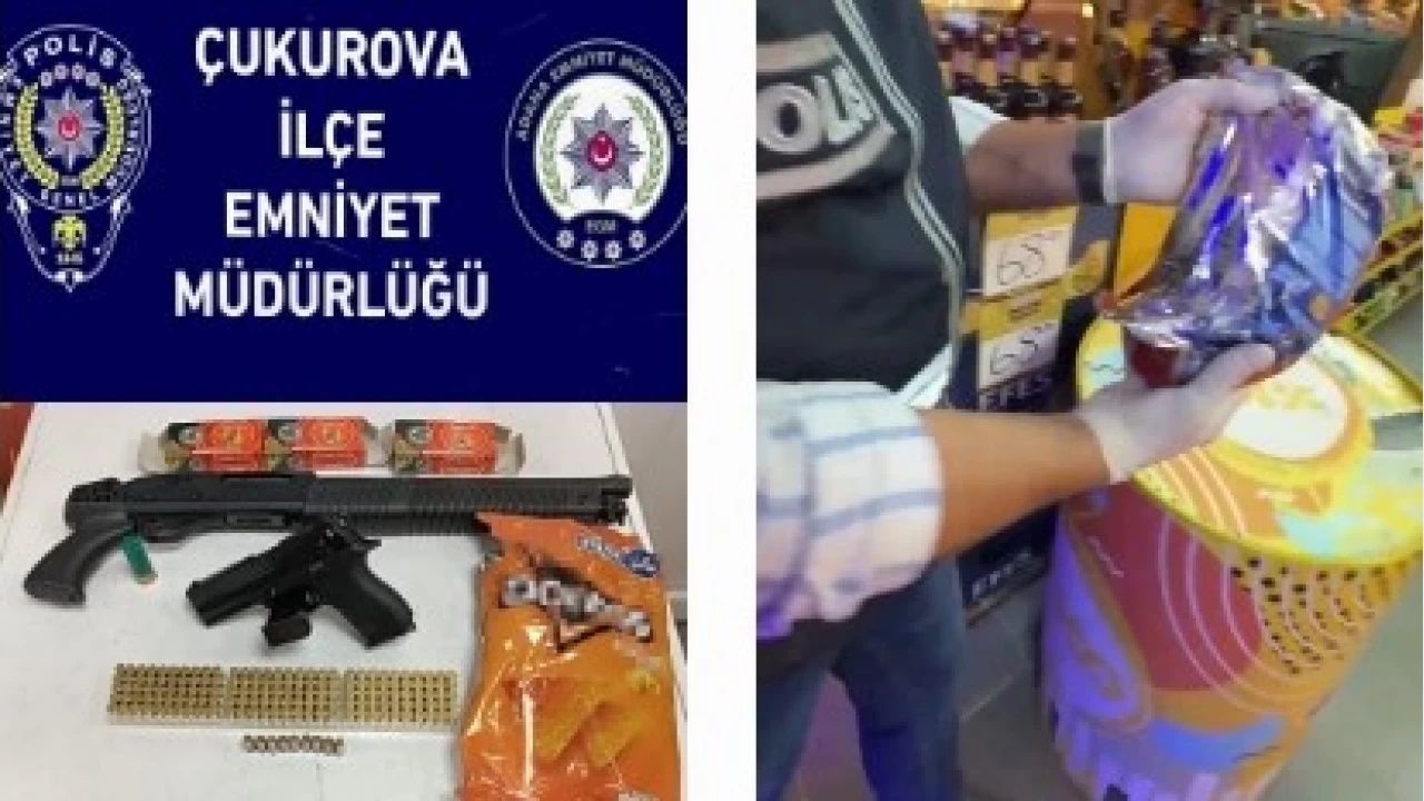 Cips içinden tabanca çıktı