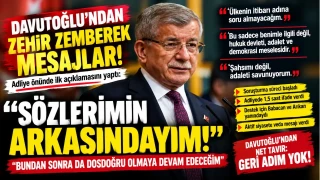 Davuto�lu adliye ��k��� resti �ekti: 