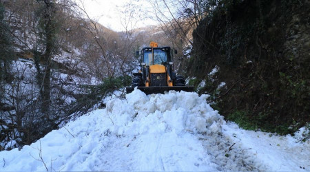 Doğu Karadeniz'de 110 köy yolu kapandı