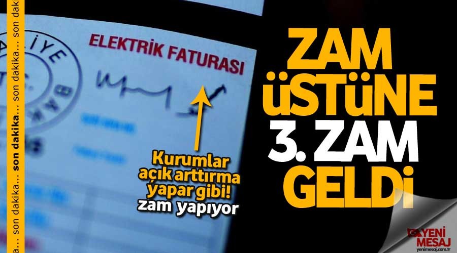 Elektrie nc kez zam geldi