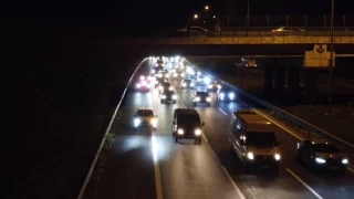 Emniyet şeridini kullanan 87 araca 560 bin lira ceza kesildi
