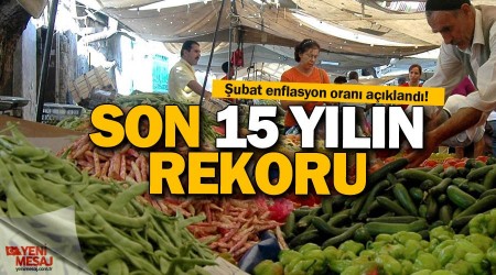 Enflasyon son 15 yln zirvesinde