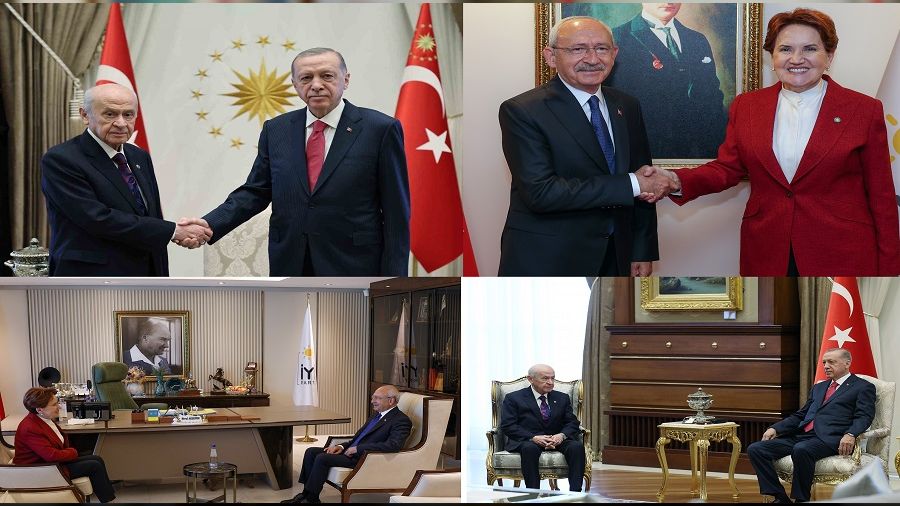 Erdoğan Bahçeli ile Kılıçdaroğlu Akşener ile görüştü