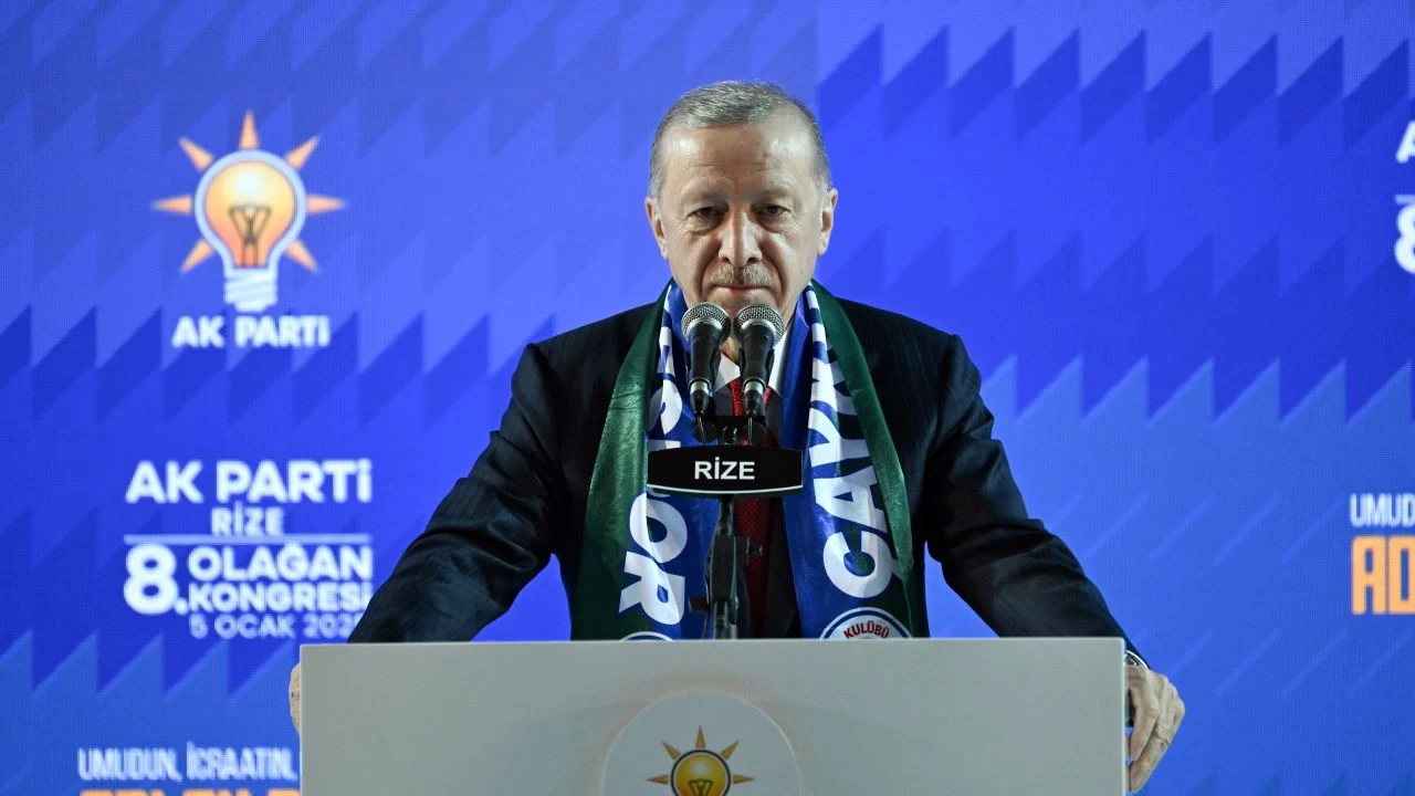 Erdoğan, partisinin Rize 8. Olağan İl Kongresi'nde konuştu