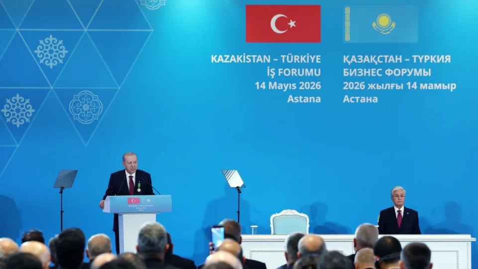 Erdo�an, T�rkiye-Kazakistan �� Forumu kapan���nda konu�tu