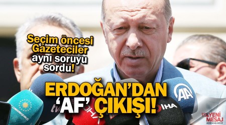 Erdoan'dan 'af' aklamas