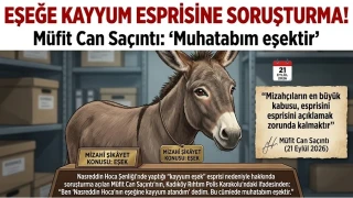Eşeğe kayyum esprisine soruşturma!