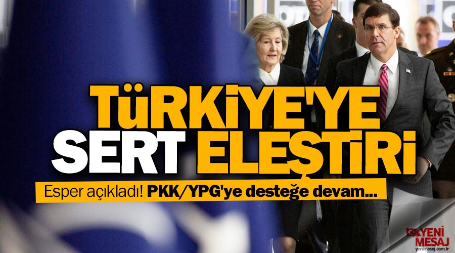 Esper: ABD, PKK/YPG'ye deste�e devam edecek