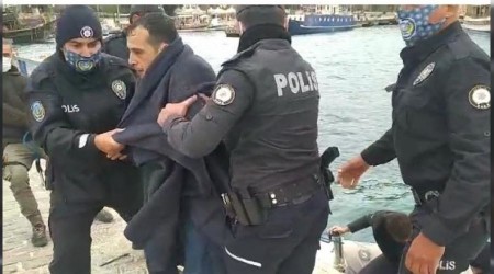 Falezlerdeki manzarann sonu denizde bitti