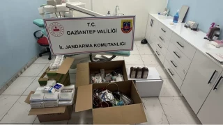 Gaziantep'te ruhsatsız diş kliniğine jandarma operasyonu