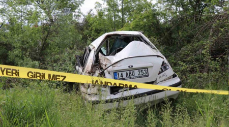 Gece kaza yapt, sabah fark edildi: 1 l