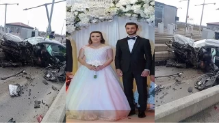 Genç çift feci kazada hayatını kaybetti
