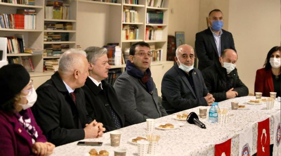 İBB Başkanı ile ilçe müftüsünden cami ve cemevi ziyareti