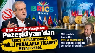 �ran Cumhurba�kan� Peze�kiyan'dan BRICS toplant�s�nda "milli paralarla ticaret" mesaj� verdi