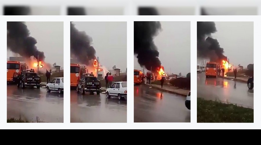 ���ileri ta��yan servis arac� yand�   