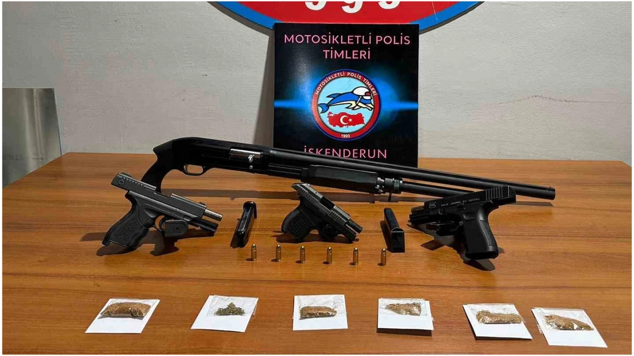 �skenderun'da �ok say�da silah, m�himmat ve uyu�turucu madde ele ge�irildi