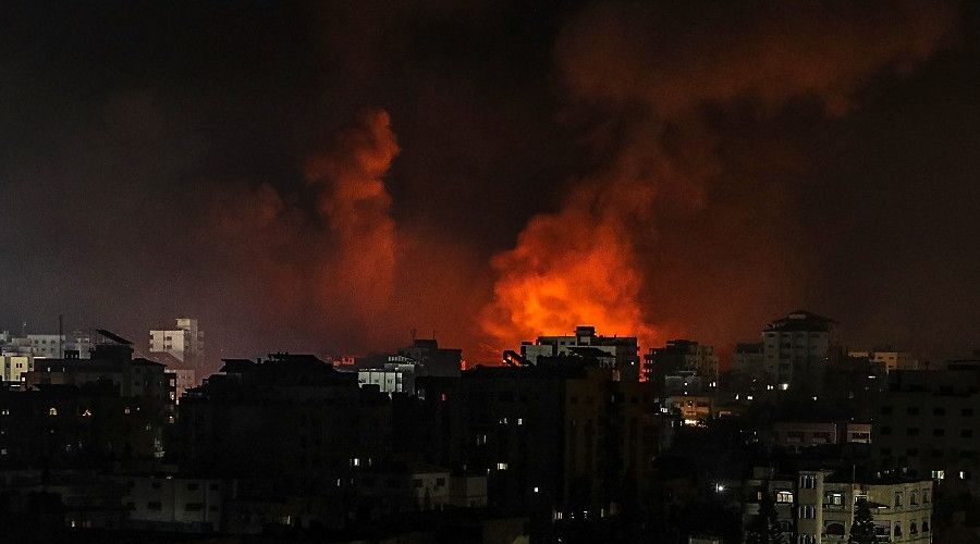 �srail'in Gazze �eridi'ne hava sald�r�lar� gece boyunca devam etti