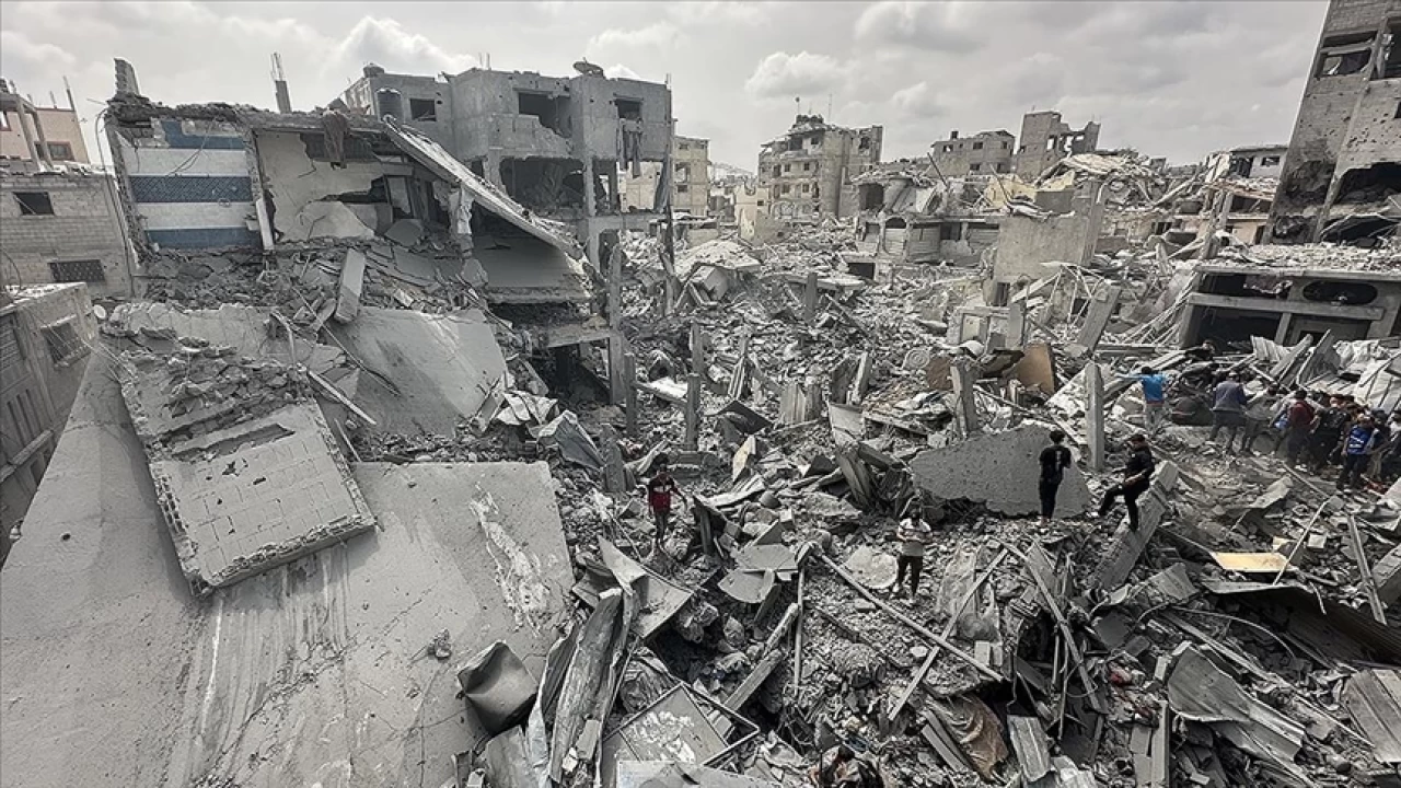 �srail'in Gazze'nin do�usuna d�zenledi�i sald�r�da 38 Filistinli �ld�