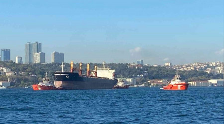 İstanbul Boğaz'ında gemi arızası