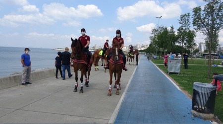 İstanbul'da fiziksel mesafeye atlı önlem
