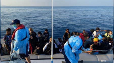 İzmir açıklarında 172 düzensiz göçmen kurtarıldı