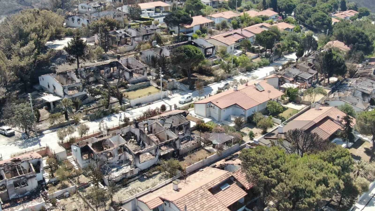 İzmir'deki yangında 85 yazlık ev küle döndü