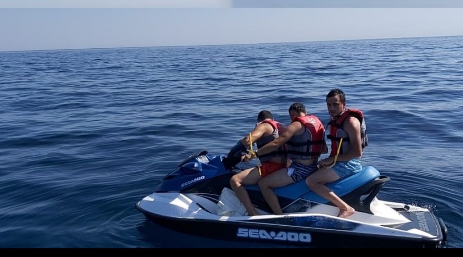 Jet ski ile kamak isteyen FET phelileri eme'de yakaland