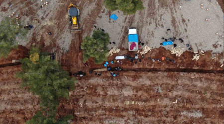 Kahramanmaraş Kapıçam Mezarlığı'nda acı görüntüler