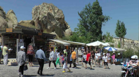 Kapadokya'da bayram yoğunluğu