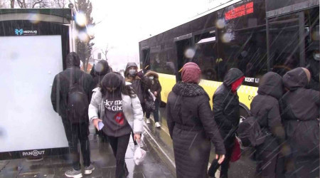 Kar yağışı Üsküdar'da etkisini gösterdi