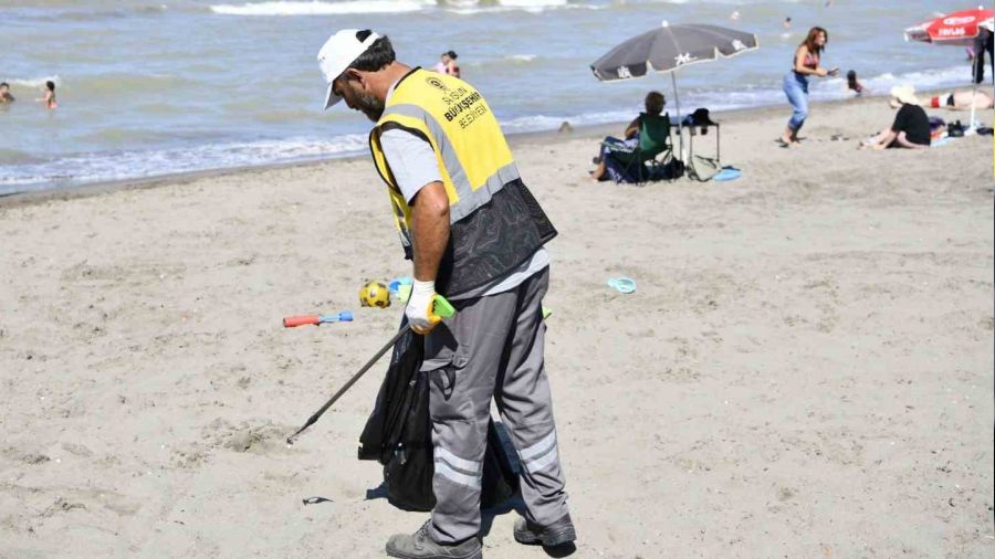 Karadeniz'in Maldiv'i Samsun'da mavi bayrakl� plajlar denetimi ge�ti