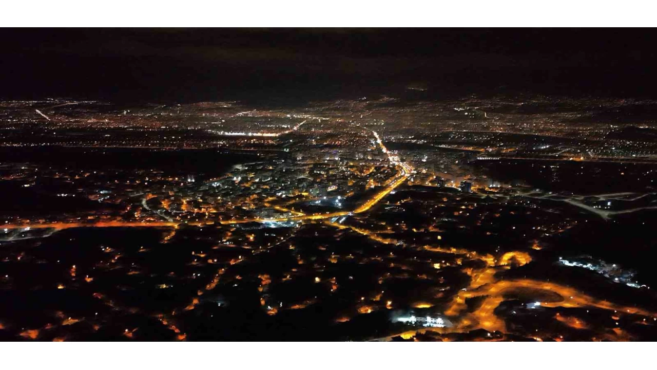 Kayseri'nin ışıkları göz kamaştırıyor