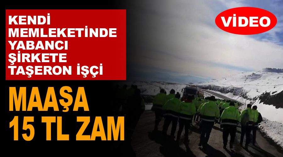 Kendi topraklar�nda Kanadal� �irkete ta�eron i��i oldular