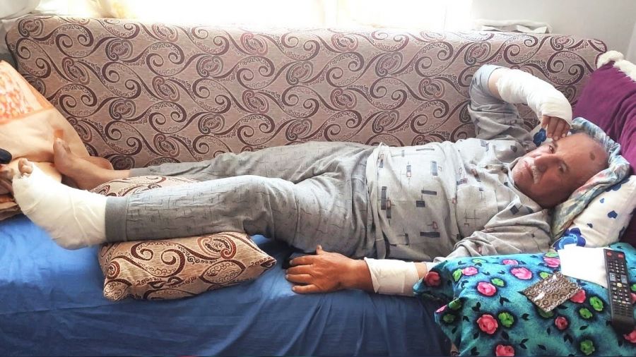 K�br�s gazisi kom�usu taraf�ndan darp edildi