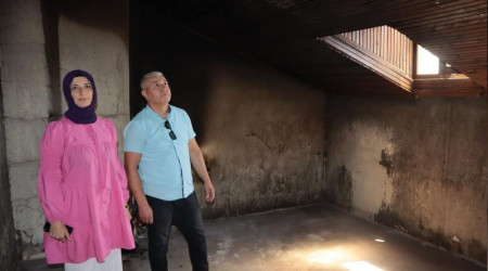 Kiracı evi ateşe verip kaçtı
