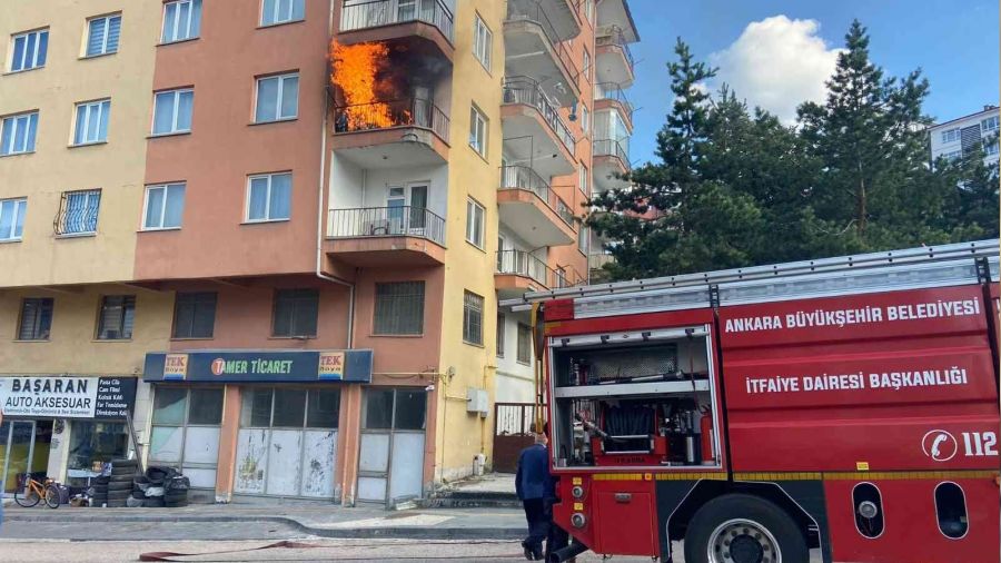 Kızılcahamam'da yangın