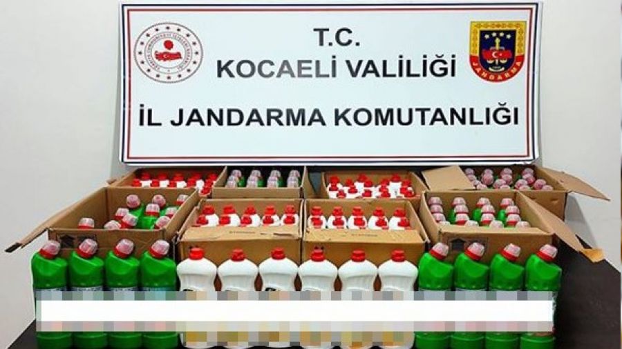 Kocaeli'de binlerce sahte deterjan ele geçirildi